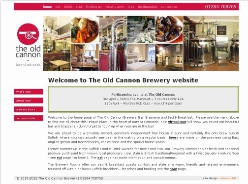 https://www.oldcannonbrewery.co.uk/ website