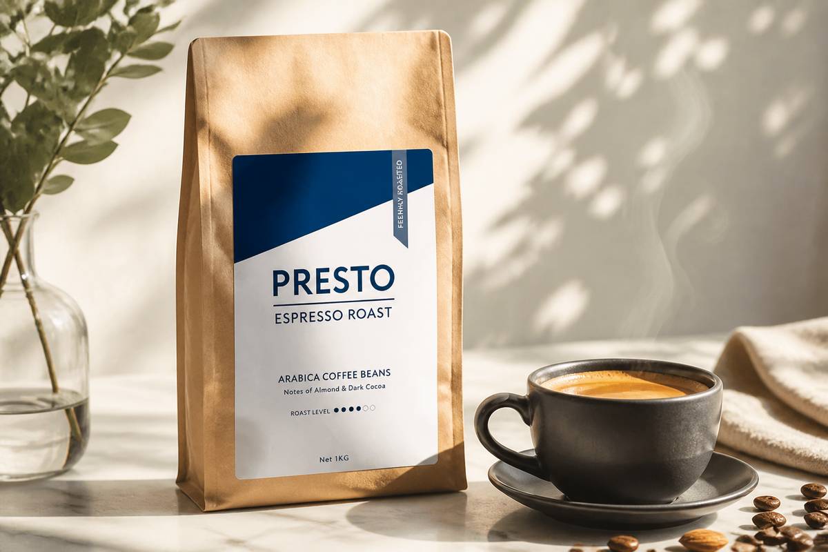 https://prestocoffee.com/ website